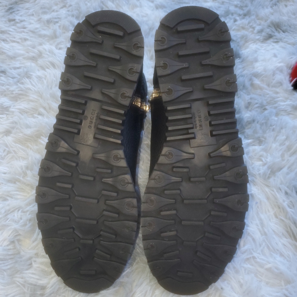 Gucci Black Leather Moto Boots EUC Sz 38/8 - Picture 5 of 10